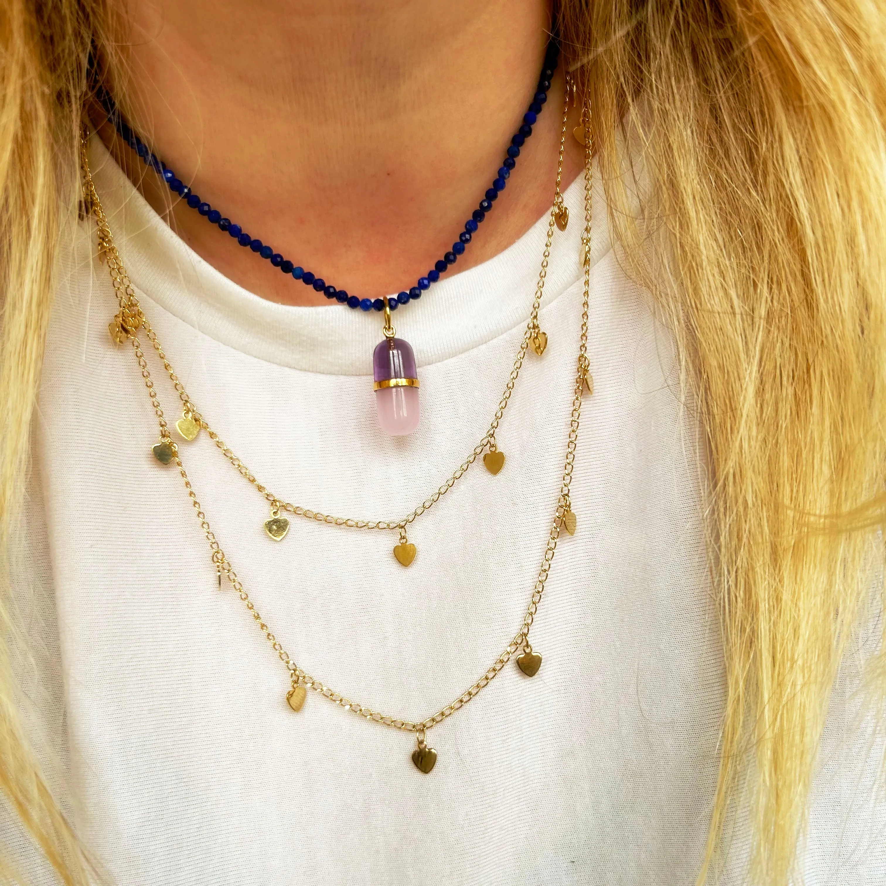 Lapis Lazuli - Gemstone Accent Necklace