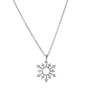 Leena Rose Cut Diamond White Gold Necklace