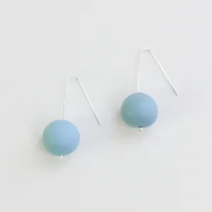 Light Blue Cannonball Earrings