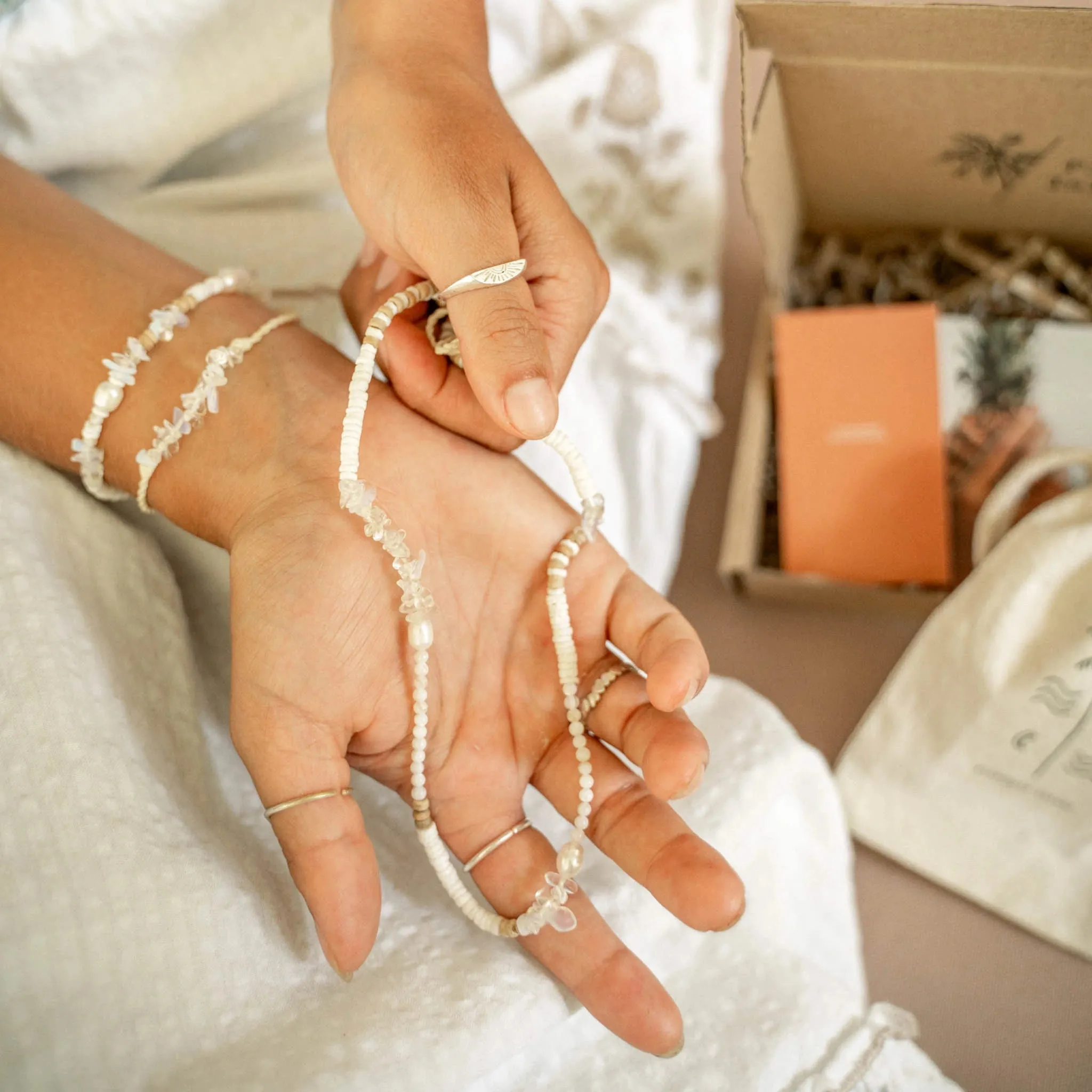 Love is Here Letterbox Gift Set -  Moonstone