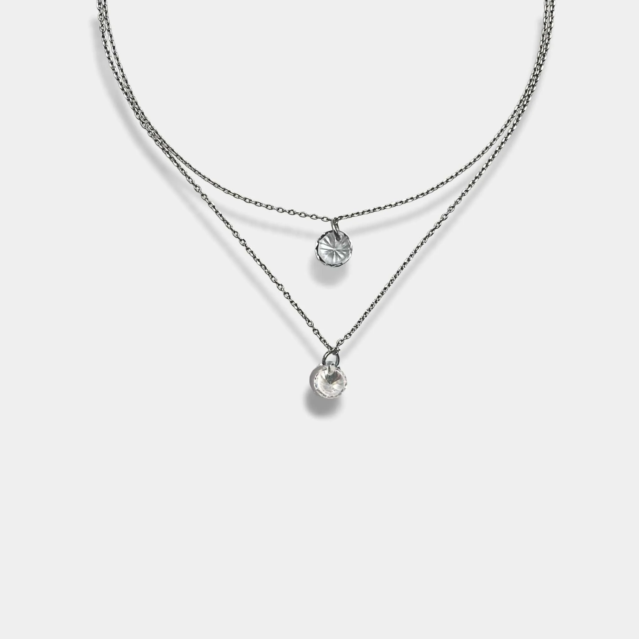 Luxe gemstone cascade necklace