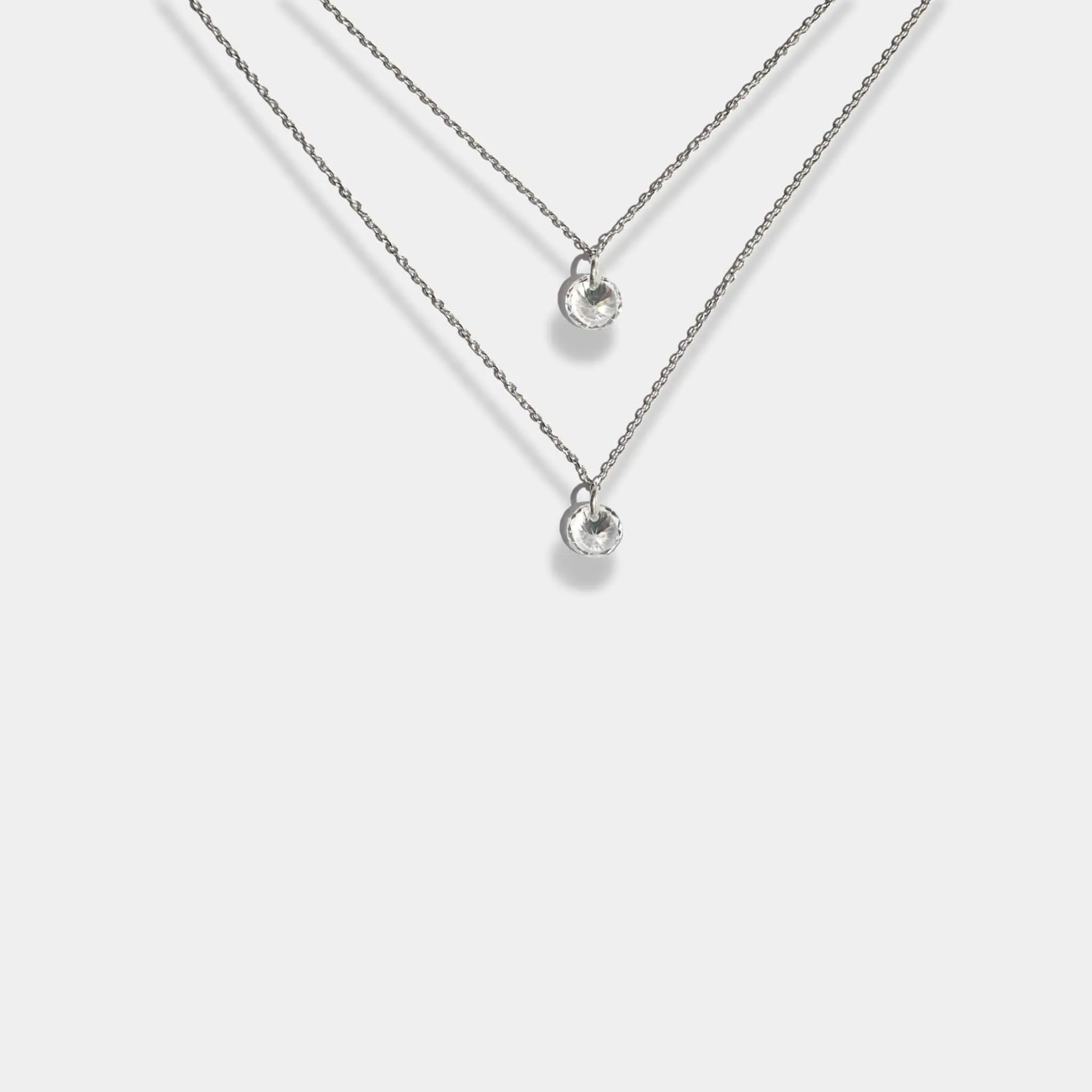 Luxe gemstone cascade necklace