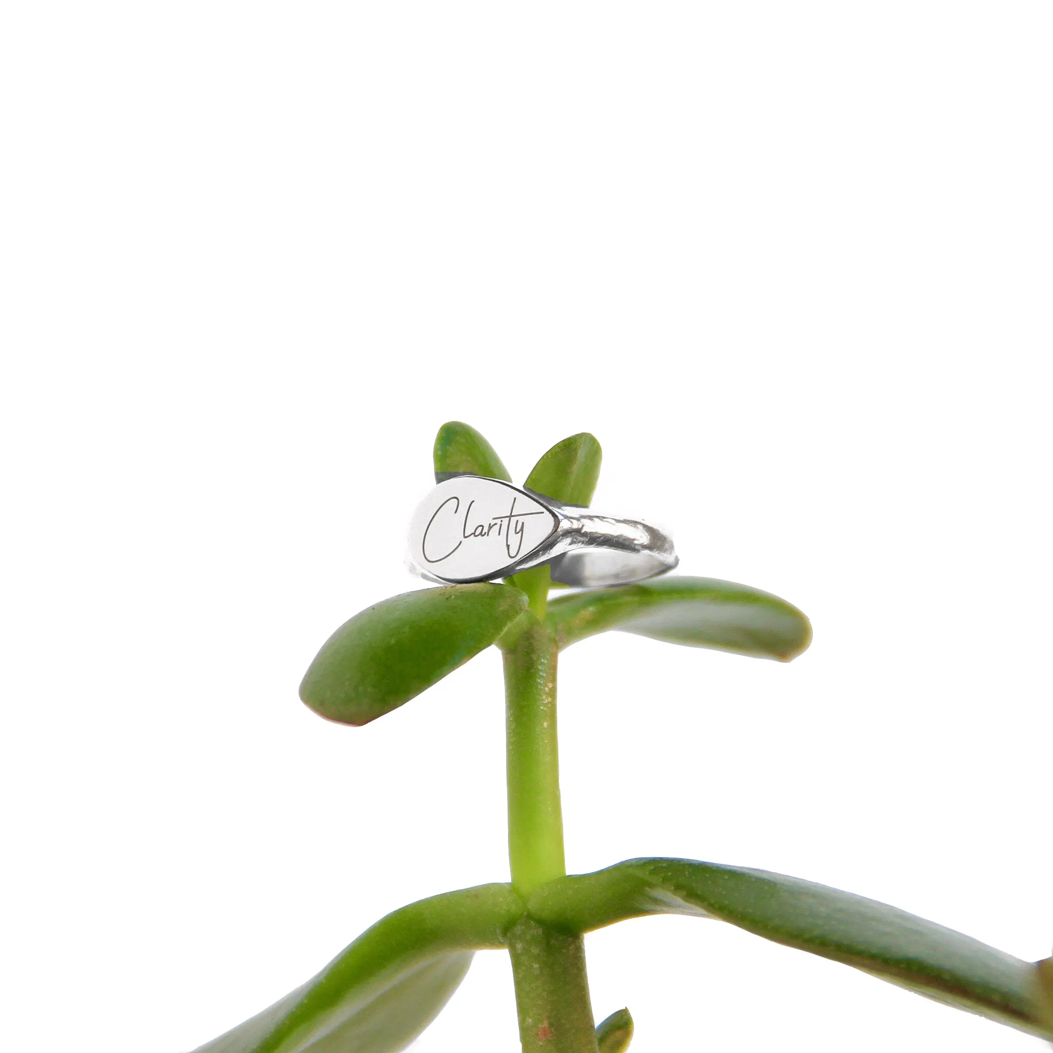 Mantra Signet Ring | Personalized Engraving | Sterling