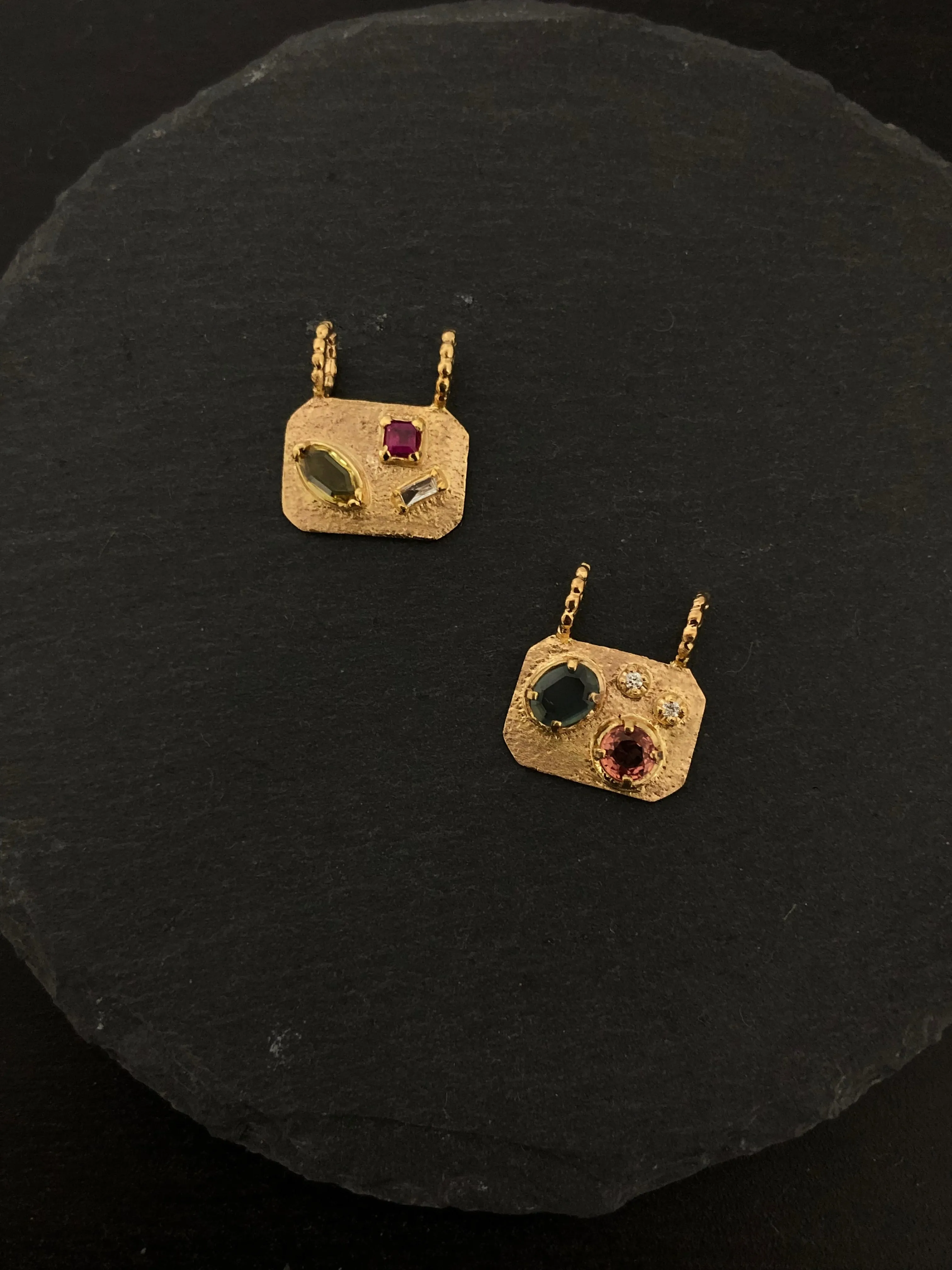 Medley Pendant No. 5 Necklace (Octagon), Solid Gold | ONE-OF-A-KIND