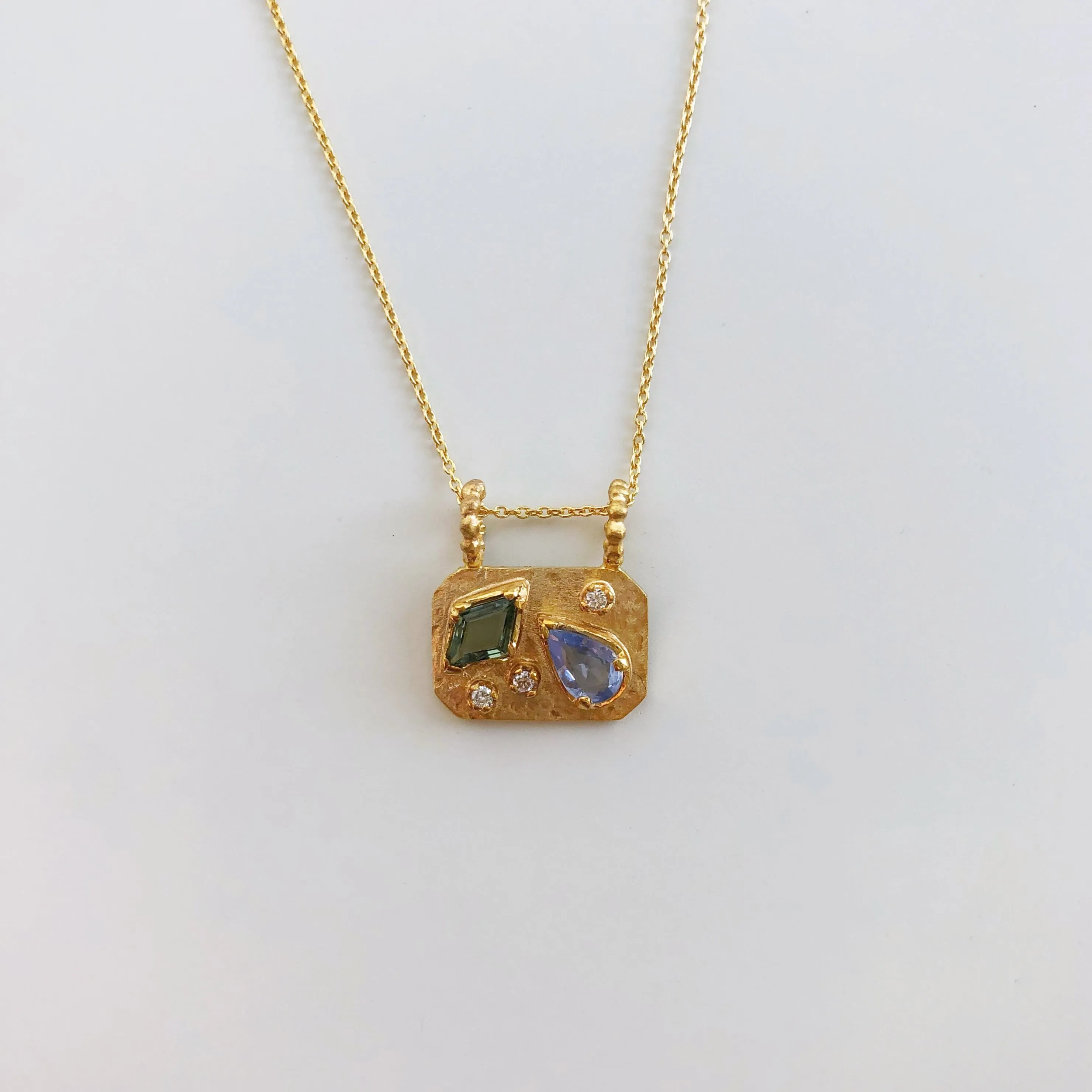 Medley Pendant No. 7 Necklace (Octagon), Solid Gold | ONE-OF-A-KIND