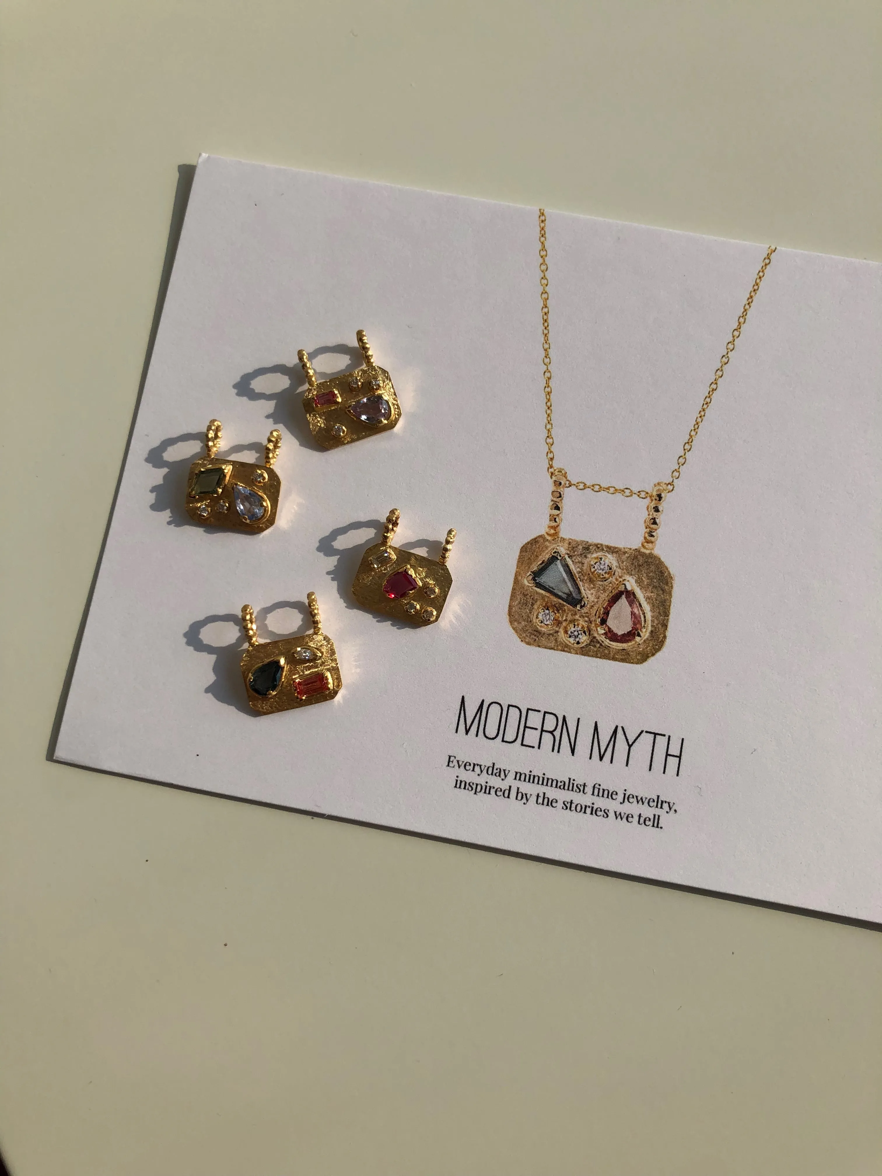 Medley Pendant No. 7 Necklace (Octagon), Solid Gold | ONE-OF-A-KIND