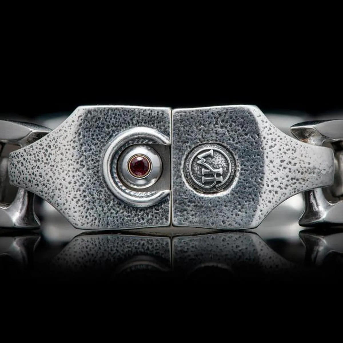 Men's Black Jade Retro Bracelet - BR13 BLK J