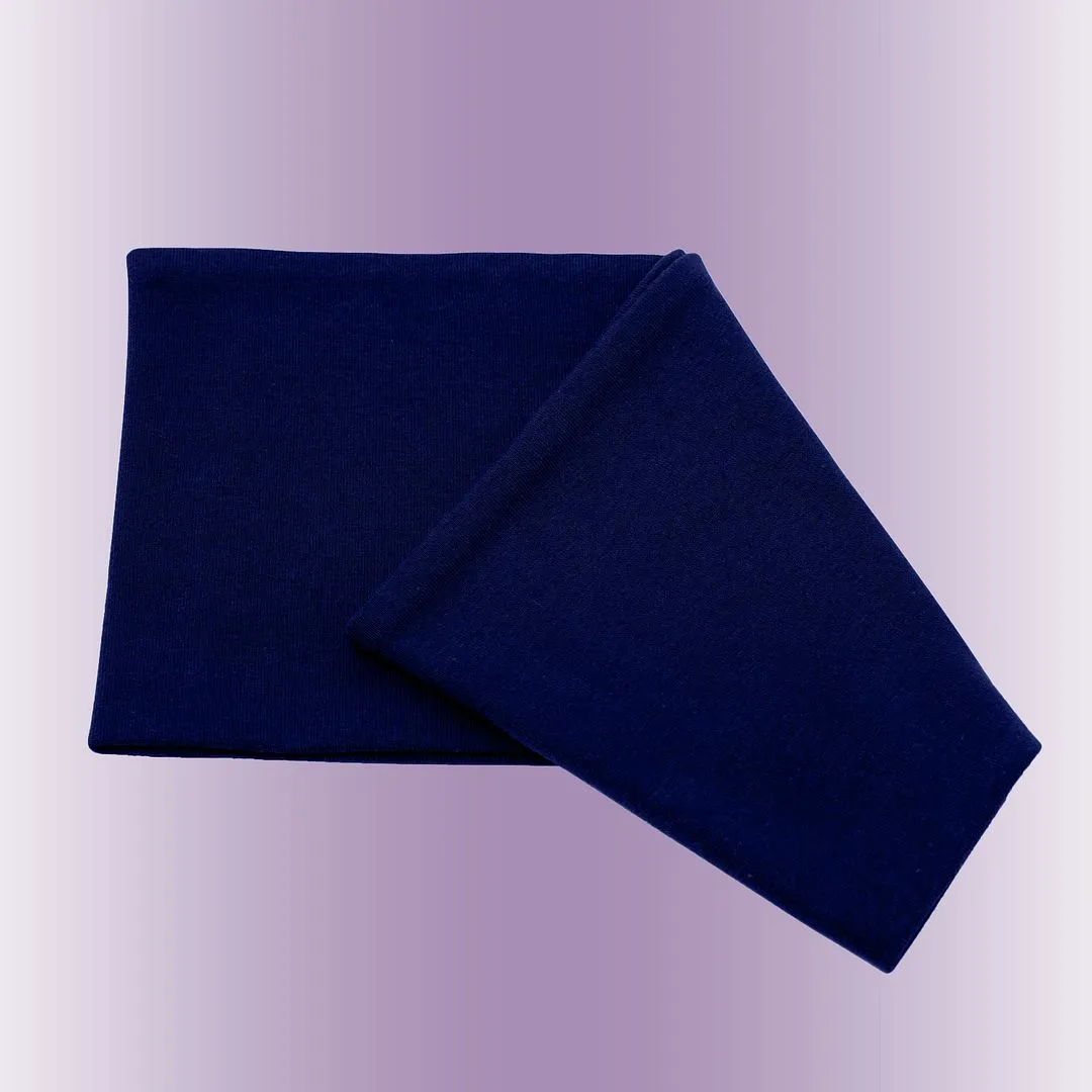 Men's Headbands Cotton Jersey 5" Wide Sports Fitness Yoga Made in the USA Navy