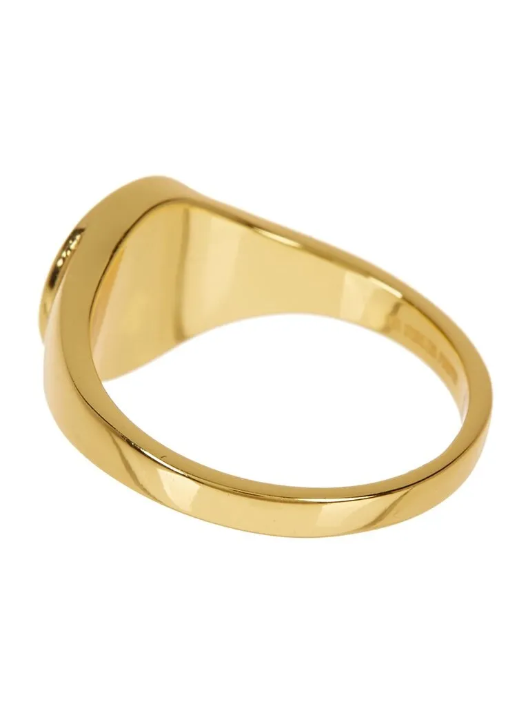 Men's Sterling Silver Circle Signet Ring