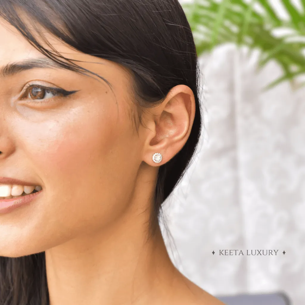 Minimal - Moonstone Studs