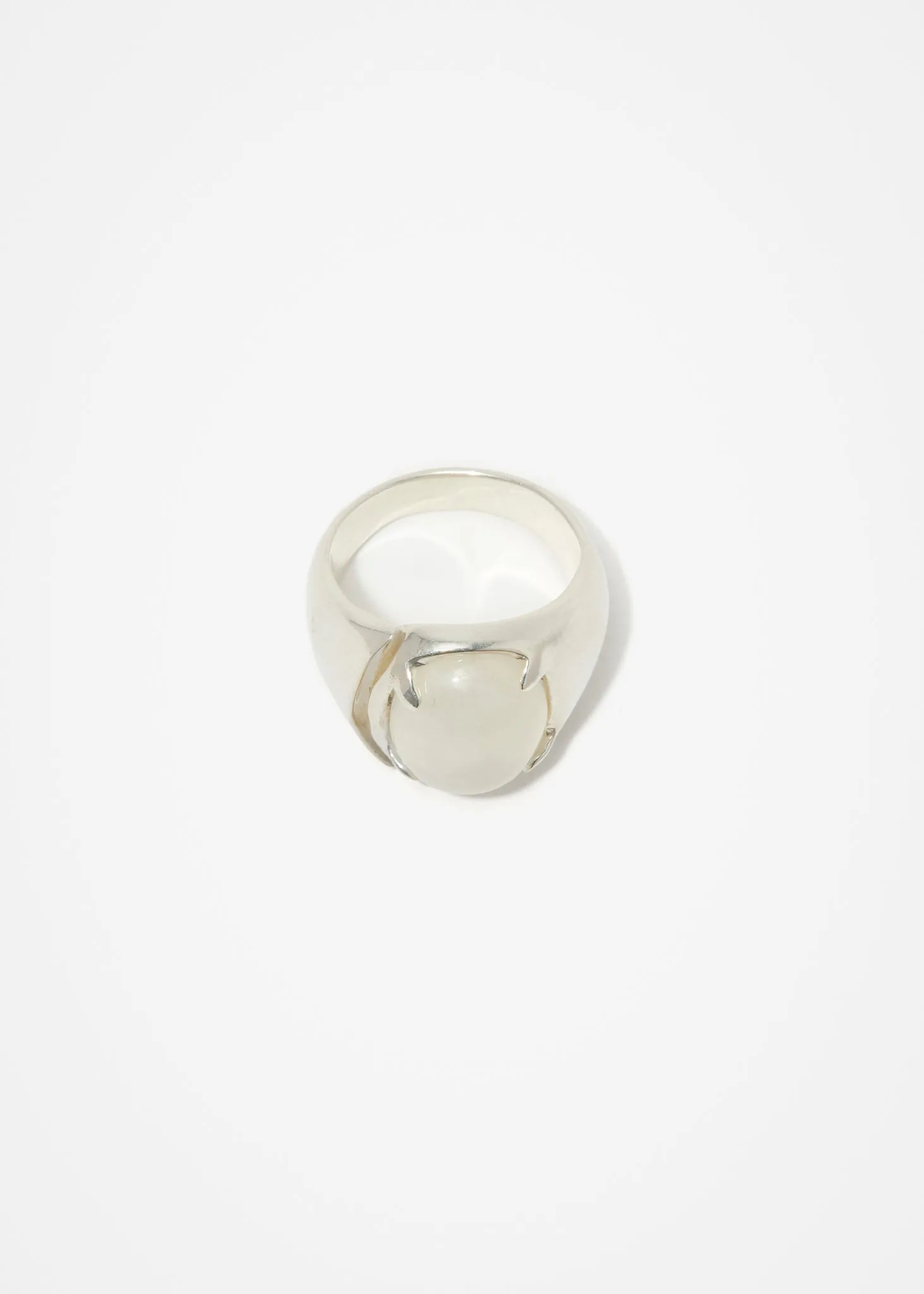 Molded Signet Ring | Moonstone