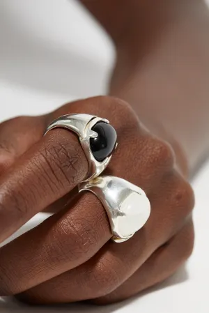 Molded Signet Ring | Moonstone