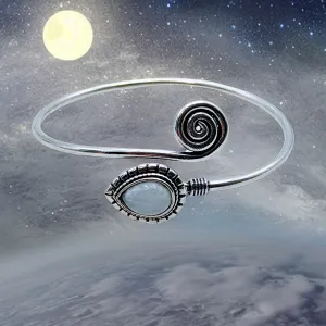 Moonstone - Cuff bracelet