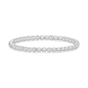 Moonstone Mini Beaded Gemstone Stretch Bracelet