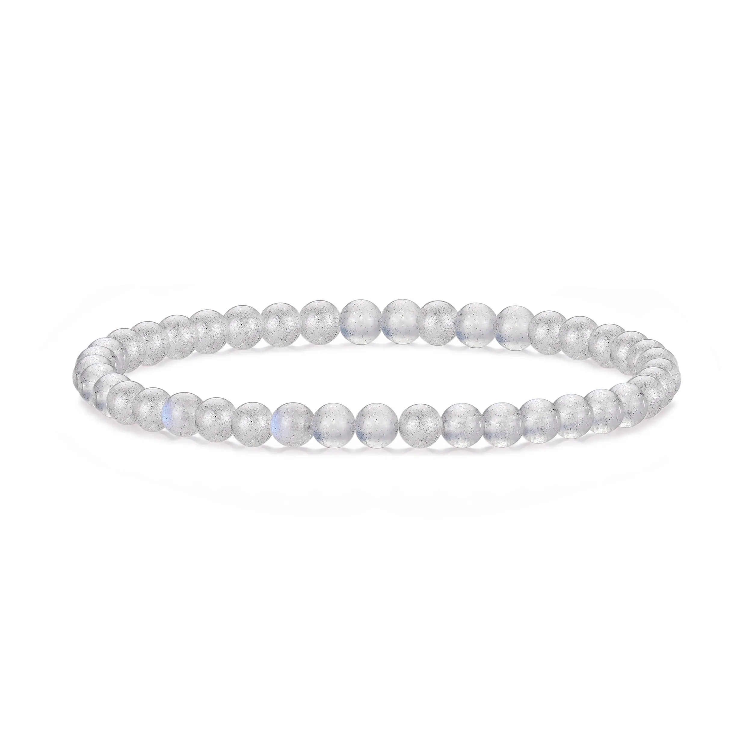 Moonstone Mini Beaded Gemstone Stretch Bracelet