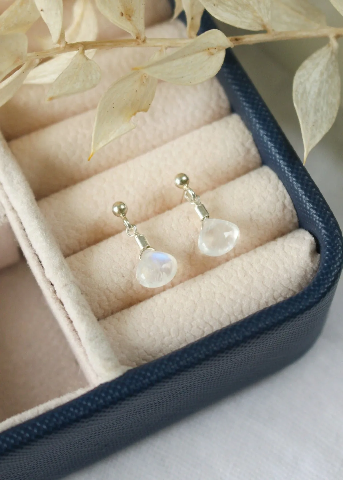 Moonstone Stud Earrings