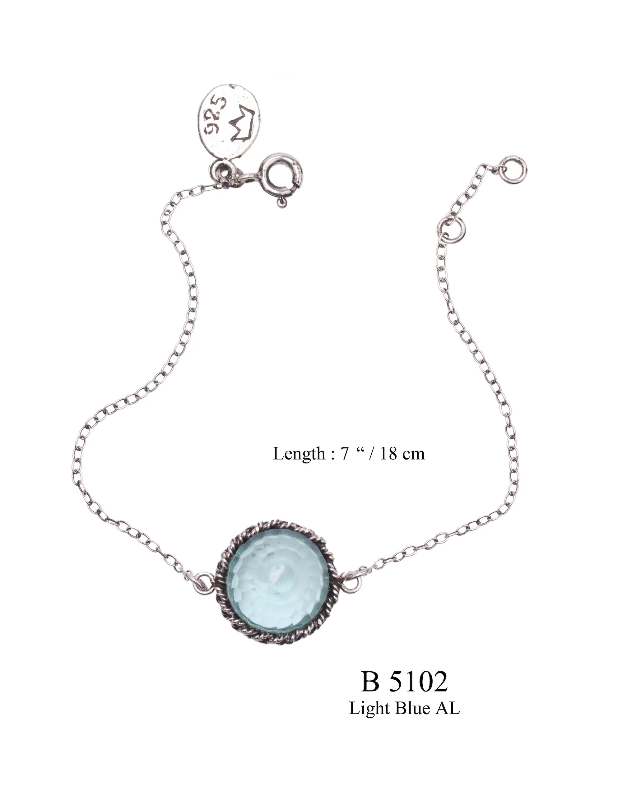 Morning Dewdrop Bracelet- light blue ✿