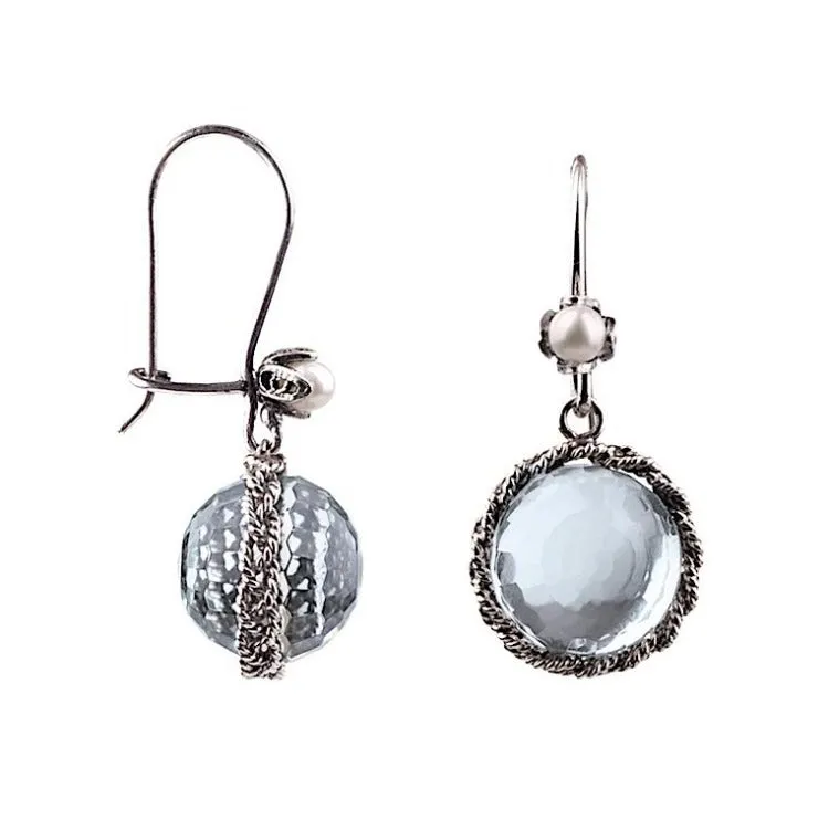 Morning Dewdrop earrings - light blue