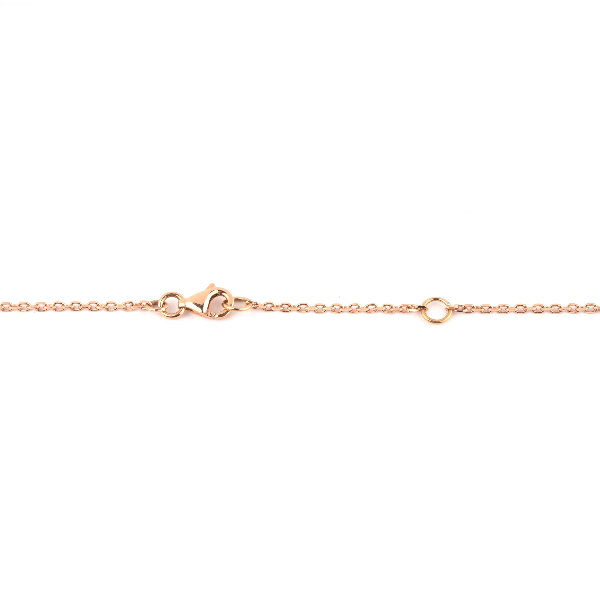 Multi coloured gemstones & diamonds 18k rose gold pendant