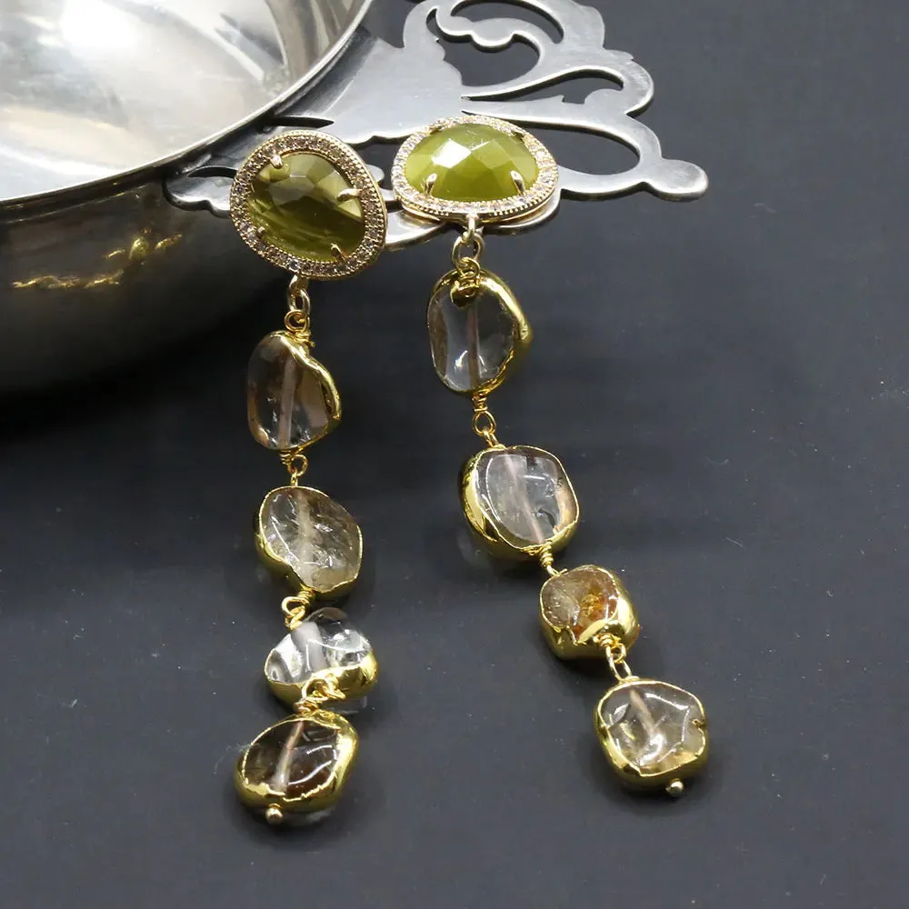 Natural gemstone Yellow Citrine Necklace