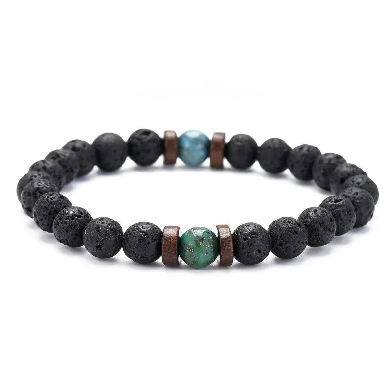 Natural Moonstone Bead Tibetan Buddha Bracelet