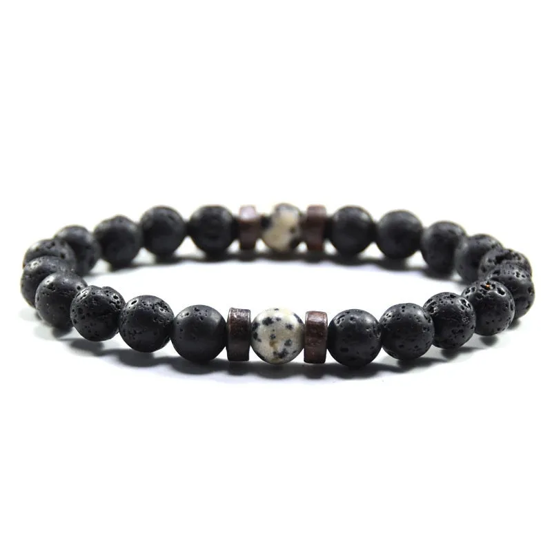 Natural Moonstone Bead Tibetan Buddha Bracelet