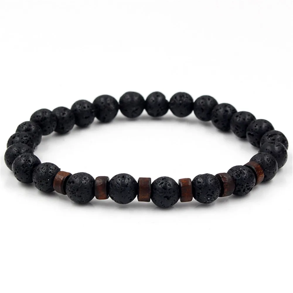 Natural Moonstone Bead Tibetan Buddha Bracelet