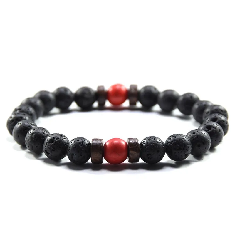 Natural Moonstone Bead Tibetan Buddha Bracelet