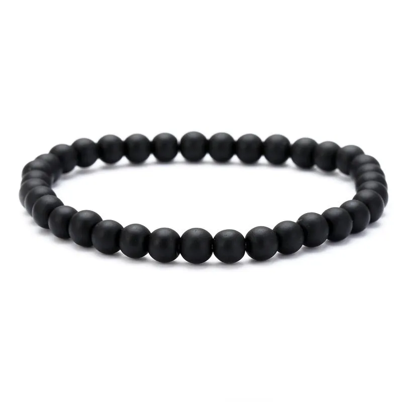 Natural Moonstone Bead Tibetan Buddha Bracelet