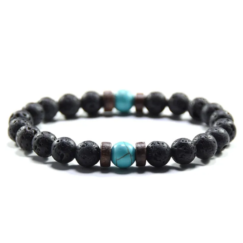 Natural Moonstone Bead Tibetan Buddha Bracelet