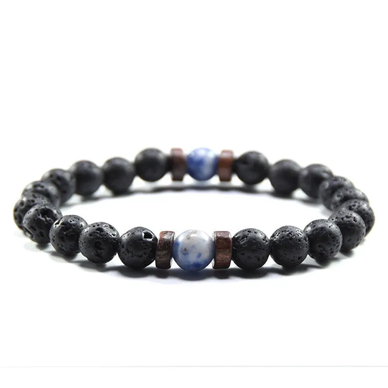 Natural Moonstone Bead Tibetan Buddha Bracelet