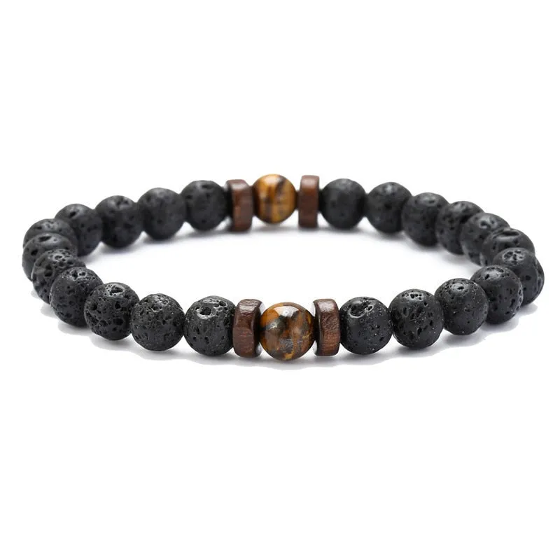 Natural Moonstone Bead Tibetan Buddha Bracelet