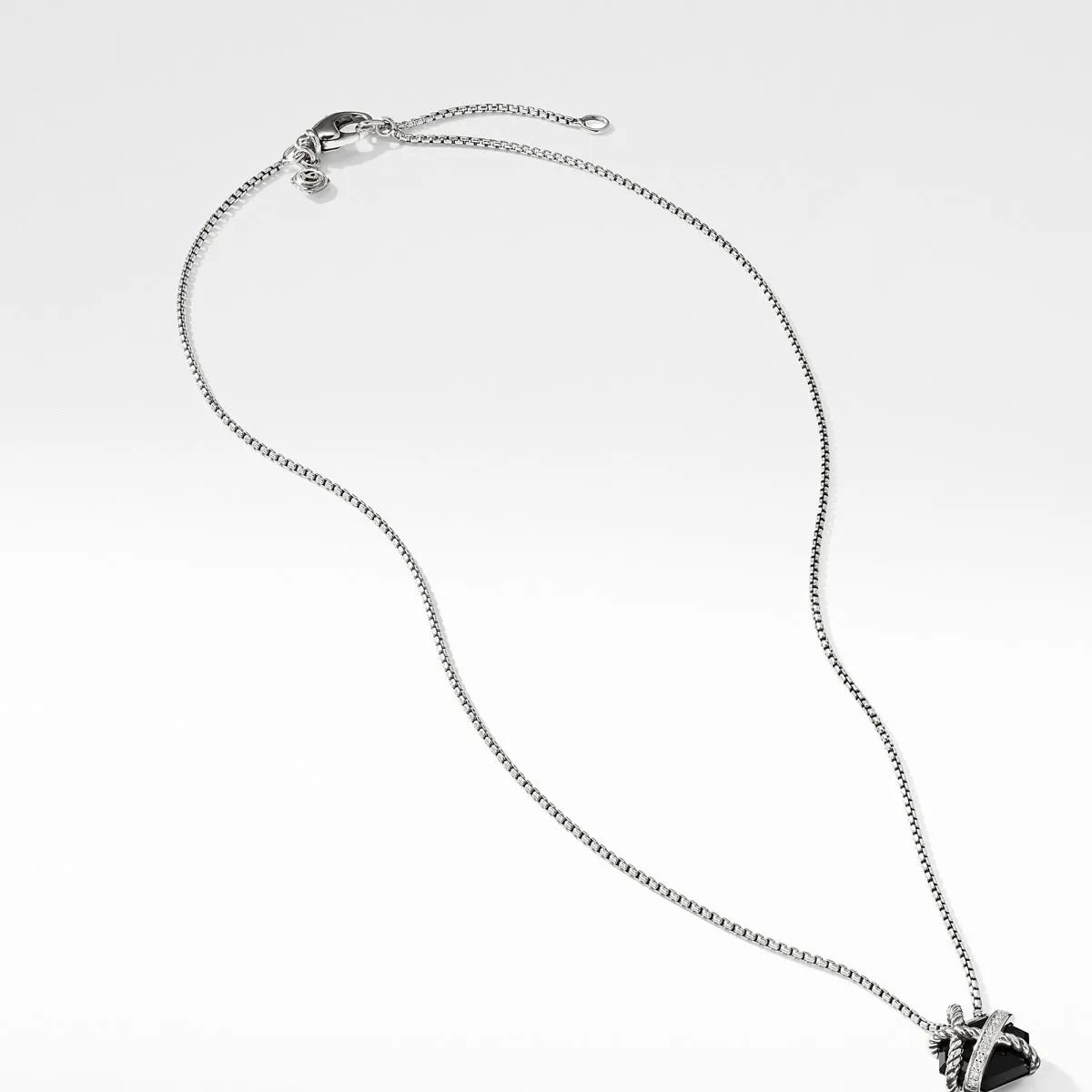 Necklace with Black Onyx and Diamonds