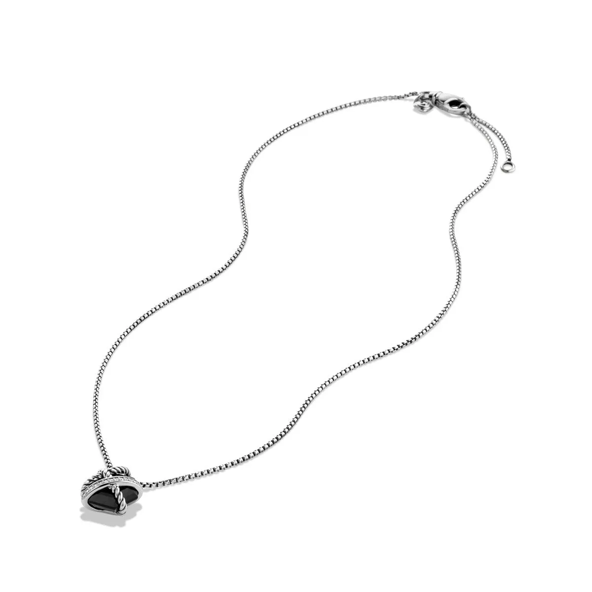 Necklace with Black Onyx and Diamonds