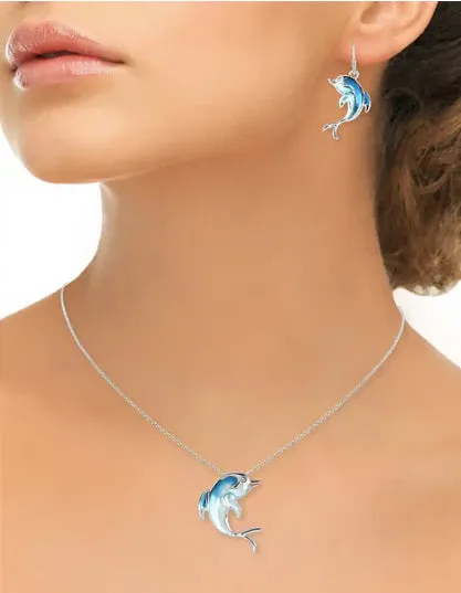 Nicole Barr Turquoise Dolphin Drops