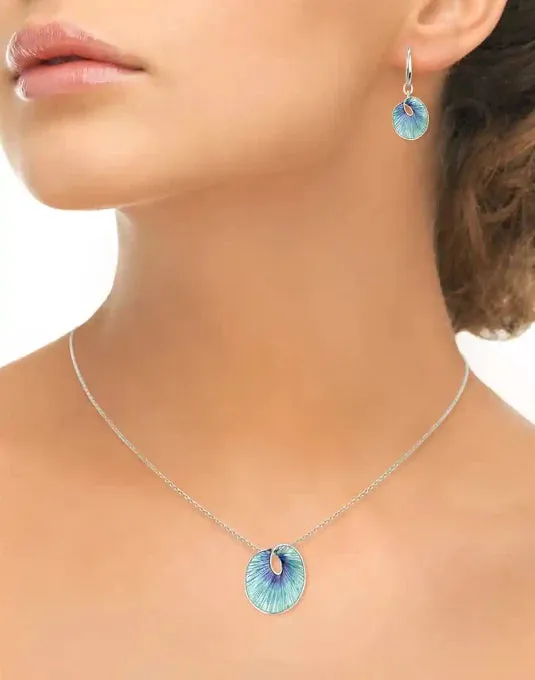 Nicole Barr Turquoise Round Twist Earrings