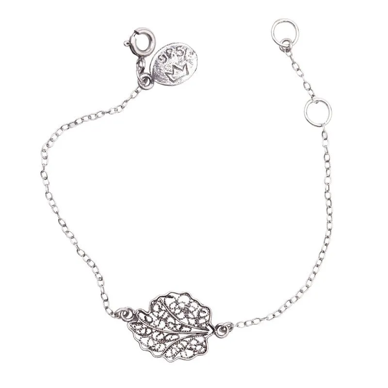Oak leaf bracelet