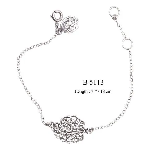 Oak leaf bracelet