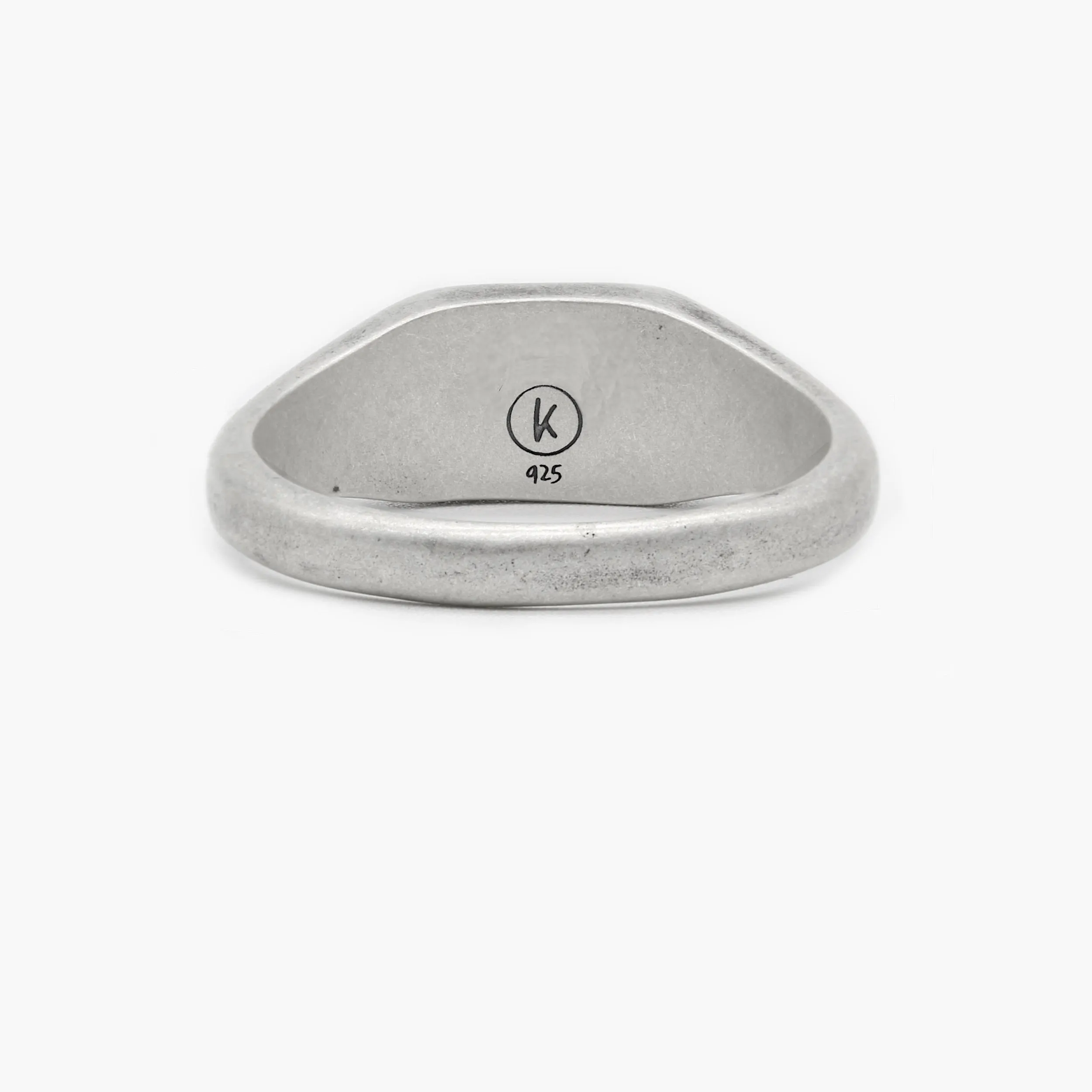 Octagon Signet Ring With Malachite Stone