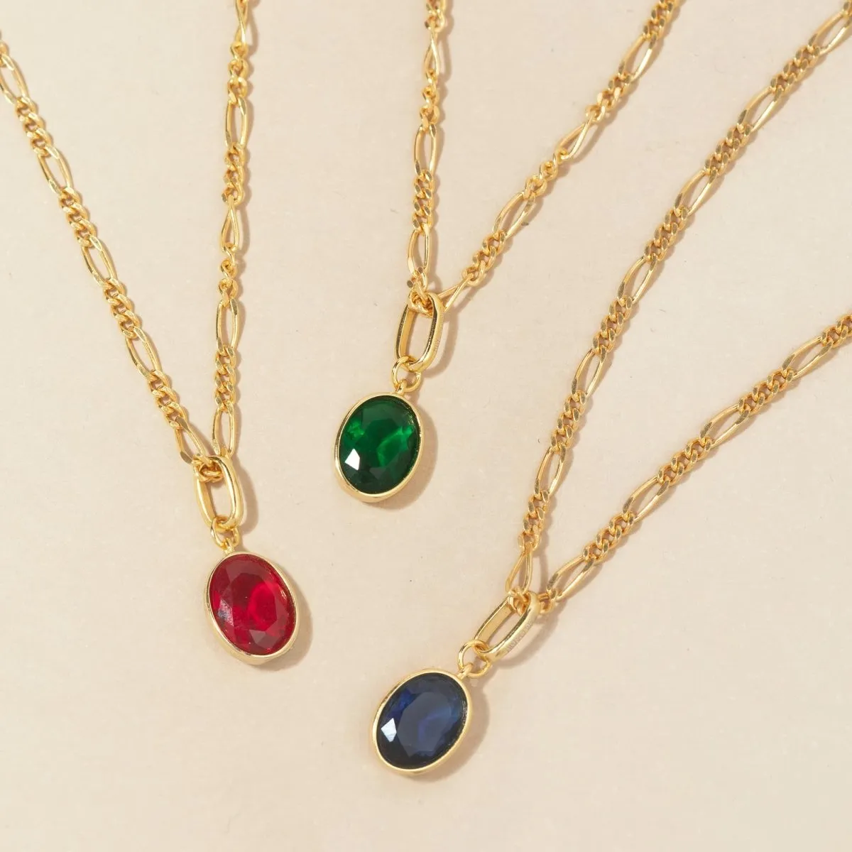 Oval Gemstone Charm Sapphire