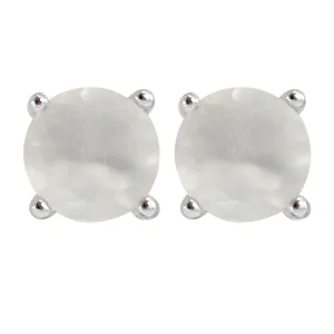 Oval Moonstone Earrings 6mm