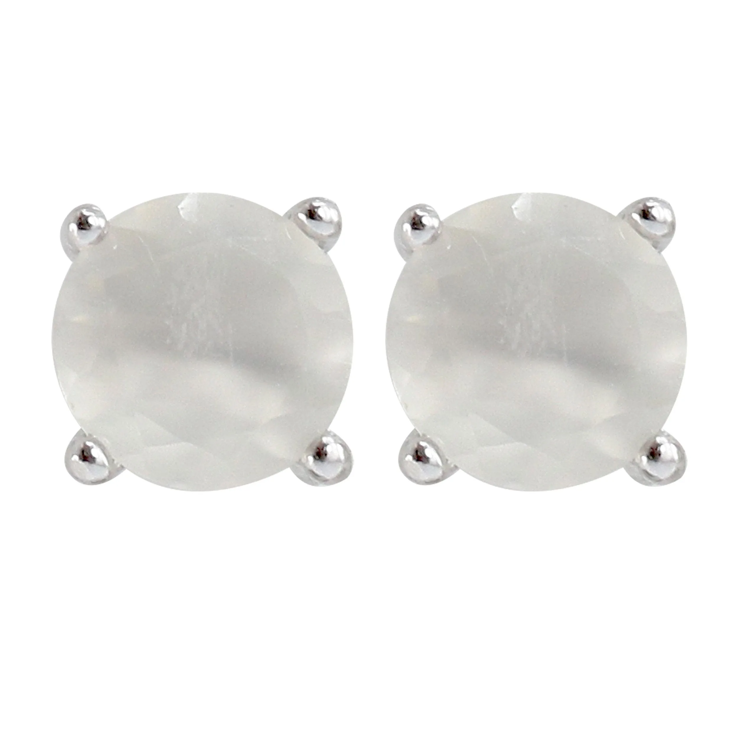 Oval Moonstone Earrings 6mm