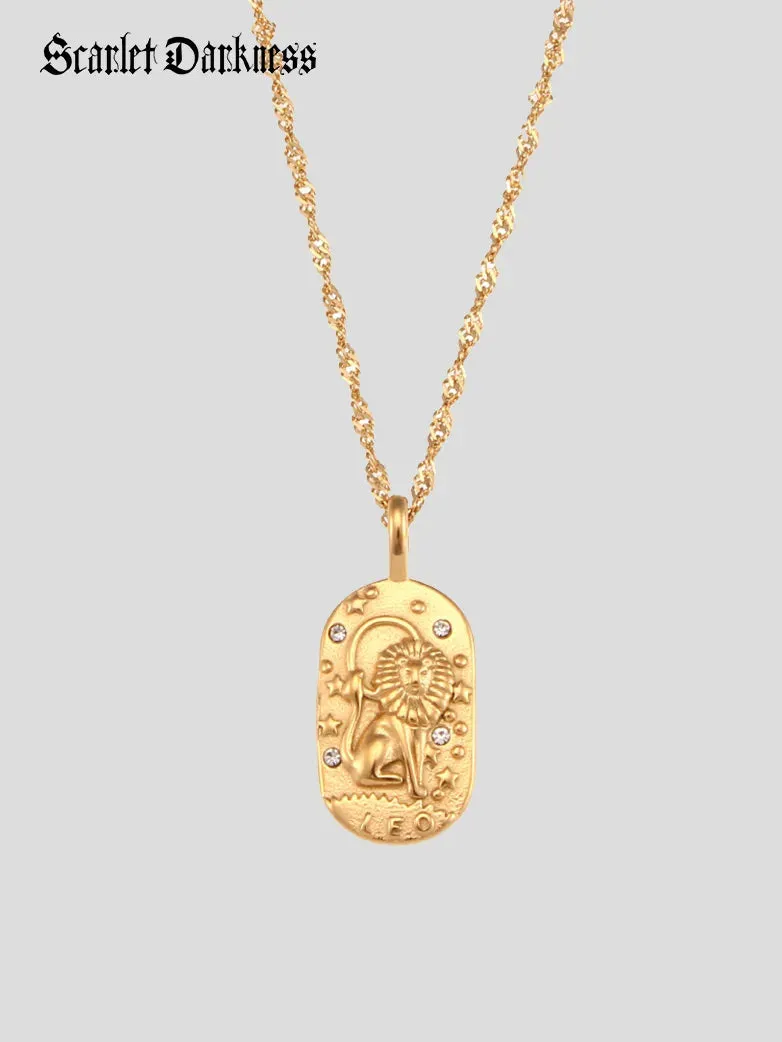 Oval Zircon Constellation Necklace