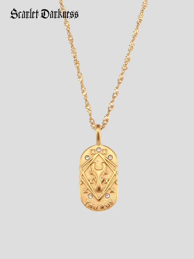 Oval Zircon Constellation Necklace