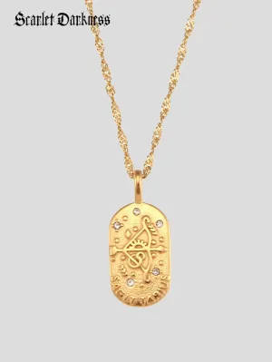 Oval Zircon Constellation Necklace