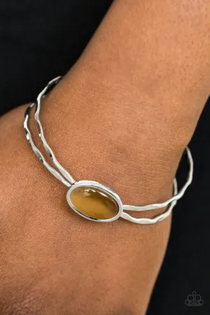 Paparazzi Accessories  - let’s Get Things Glowing #B254 Basket - Brown Bracelet