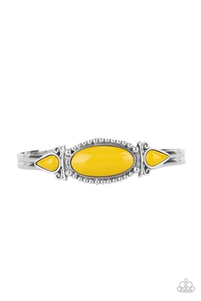 Paparazzi Bracelet ~ Tribal Trinket - Yellow
