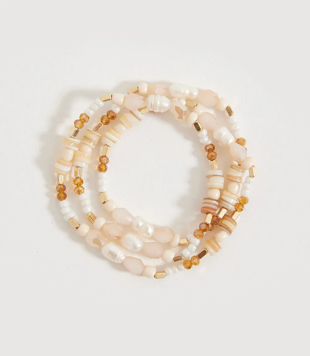 Pearl And Gemstone Bracelet