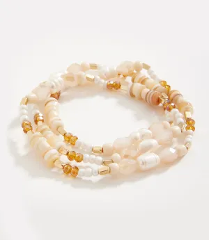 Pearl And Gemstone Bracelet