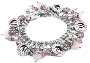 Pink Heart Charm Bracelet
